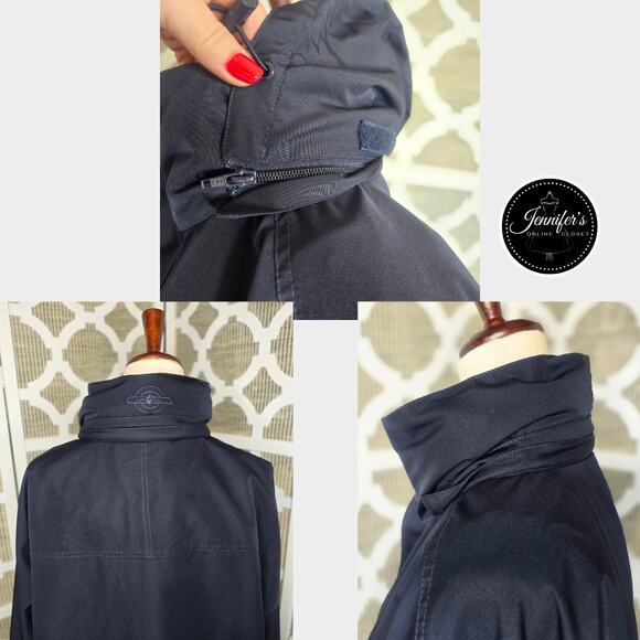 Charles River Apparel Navy White Embroidered Penn State Oversized Windbreaker XL - Picture 7 of 16